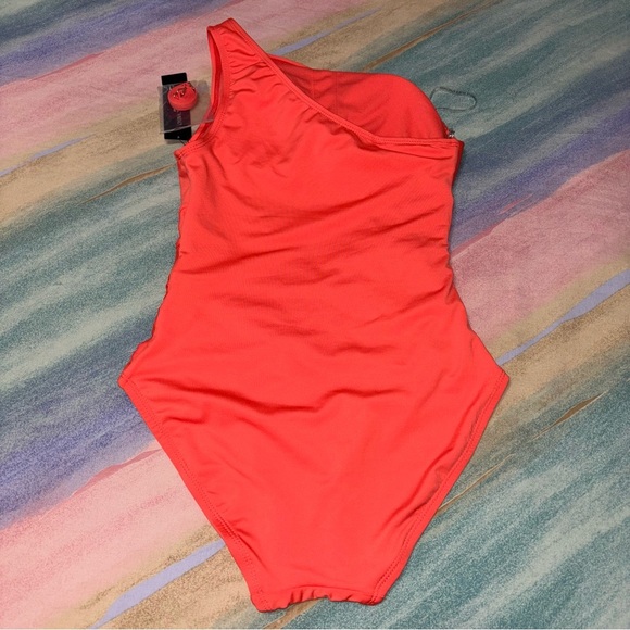 CARMEN MARC VALVO One-shoulder One Piece Swimsuit size 6 - Picture 4 of 6